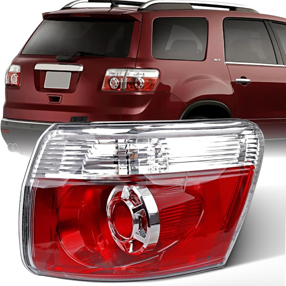 Red and Silver LED Tail Light Accessory with L-Shaped Design